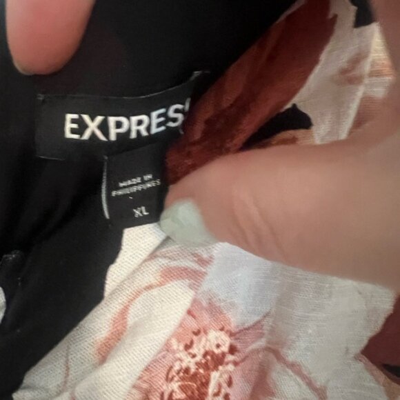 Express Floral Print Dress, Size XL - Picture 2 of 3